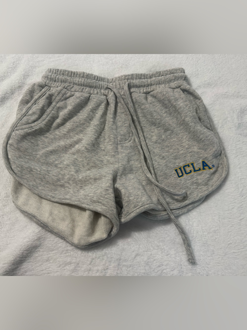 Hype & Vice UCLA Heather Gray Fleece Shorts Size S NWOT